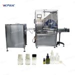 Automatisk E-sigarett flytende oljeflaskefyllingspluggmaskin