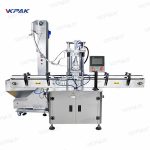 Automatisk lineær servo-flaskechuck med ett hode med skrulokk