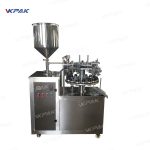 Sammenleggbare aluminiumsmetallrør Fyllforseglingsmaskiner semiautomatiske