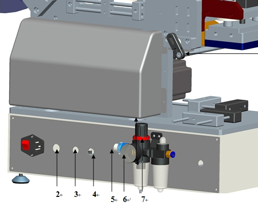 Tutposer Plastposemerkemaskin semiautomatisk for flat overflate