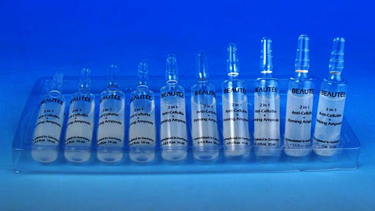 liquid solution bottles labeling machine samples final products ampulle bottles.jpg