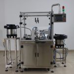 Monoblokk liten dråpeflaske Tubefylling Plugging lokkemaskin