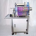 Semi Automatisk Pølse Flag Tagging Folding Klistremerke Etikettmaskin